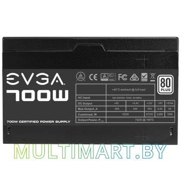 Блок питания EVGA 700W W1 (100-W1-0700-K2) картинка 3